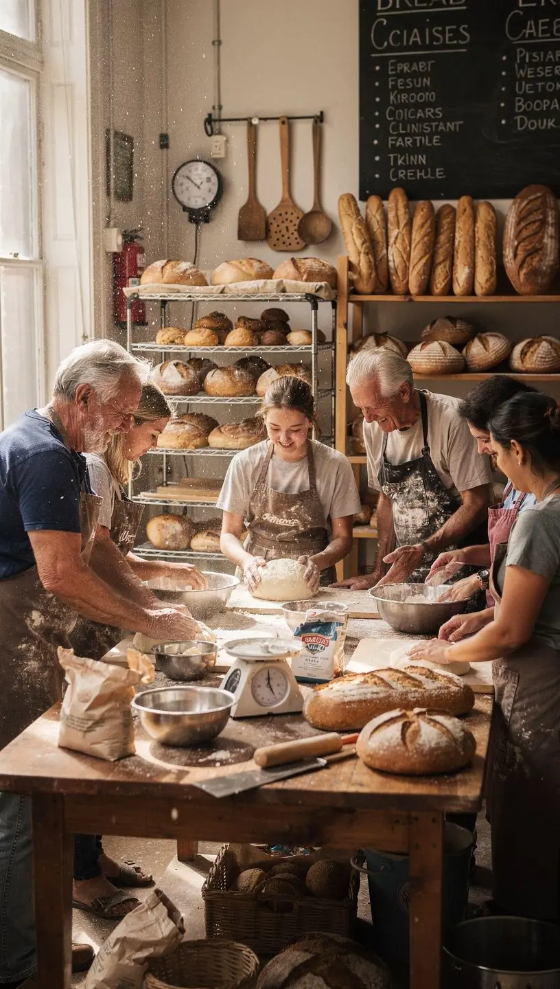Konyhai eszközök és alapanyagok rendezett asztalon készülő ételhez.