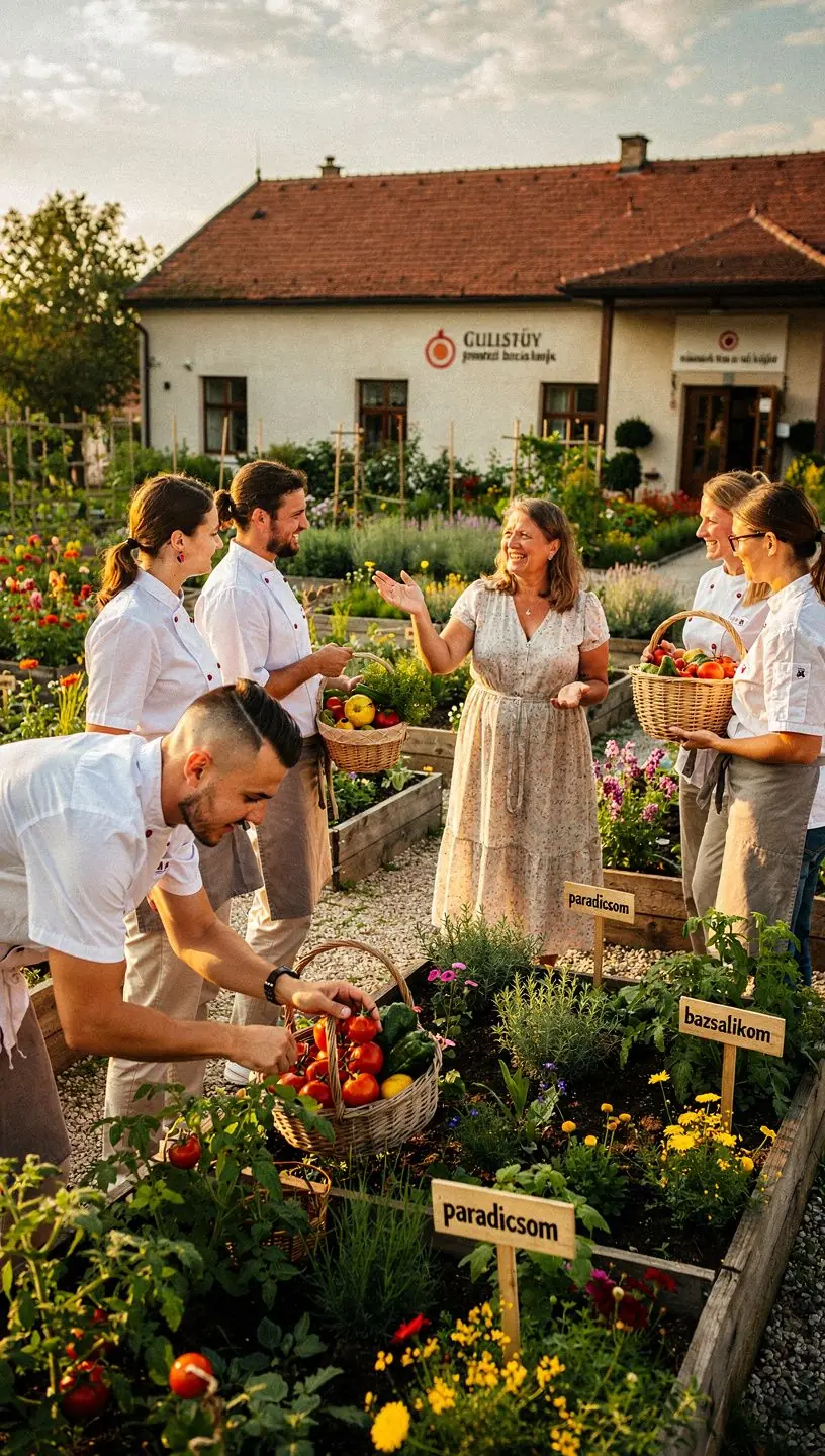Szakmai vizsga során a diák bemutatja főztjét a zsűrinek.